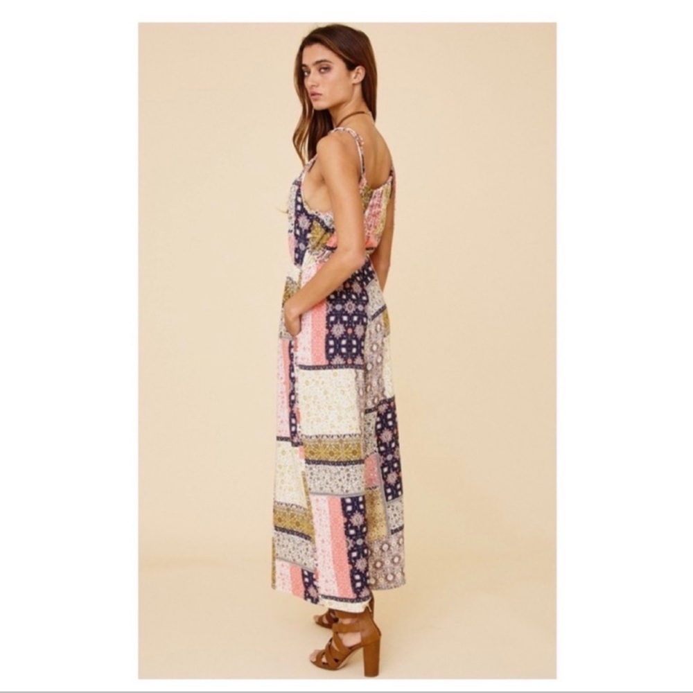 NWT Sleeveless Floral Wide Leg Spring/Summer Jumpsuit - Picture 5 of 7